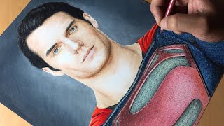 Drawing Superman  Man Of Steel DC  Justice league  Timelapse  Artology [upl. by Anita]