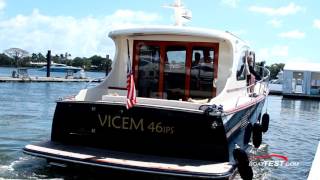 Vicem Yachts Classic 46 IPS 2017 Test Video  By BoatTESTcom [upl. by Dnob643]