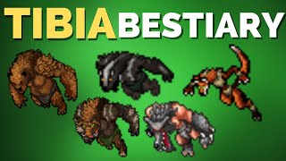 TIBIA BESTIARY Werebear Wereboar Werebadger Werewolf Werefox  Darashia [upl. by Eenat]