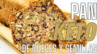 Pan Keto Rápido de Nueces y Semillas Receta sabrosa y nutritiva  Dieta Keto [upl. by Ayatahs]