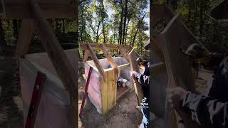 Building a well house part 2 diy wellhouse waterwell woodworking hardwork buildingamerica [upl. by Sinnej268]