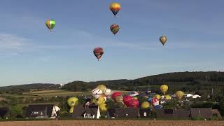 Warsteiner Internationale Montgolfiade 2023  Abendstart der Ballone in Warstein  Sauerland [upl. by Odlabso]