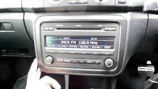 Skoda Fabia vRS MK2  Swing Radio Unit amp Stubby Aerial [upl. by Fiorenze951]