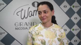 Interview with Alexandra Kosteniuk  FIDE Womens Grand Prix in Nicosia  6 Round [upl. by Nitsirt]