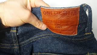 ONI SECRET SELVEDGE DENIM JEANS 20oz Talk With The Denim Doctor Vlog imported from Japan [upl. by Lattimer753]