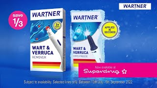 WARTNER® fast amp effective wart amp verruca treatments [upl. by Olyhs]