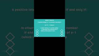 Wilsons Theorem Explained How to Determine Prime Numbers Using Factorials [upl. by Baiss]