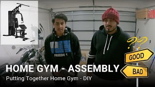 All in one multi station home gym assembly  DIY LSG SSN105 [upl. by Latterll]