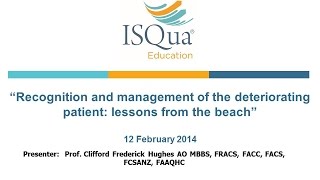 2014 02 12 11 01 Recognition and management of the deteriorating patient lessons from the beach [upl. by Favian]