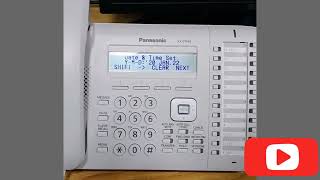 Panasonic kxDT543 Master Set Time amp Date programing Setting [upl. by Adnorehs]