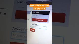 Namecheap renewal coupon code  Always working 🔥🔥 [upl. by Nennahs]