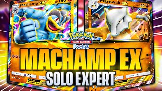 Machamp EX Expert Solo Battle 100 Guide 【Pokemon TCG Pocket】 [upl. by Nosreme]