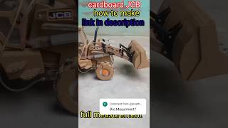 Cardboard jcb cardboardcrafts ytshorts shorts [upl. by Nirat722]