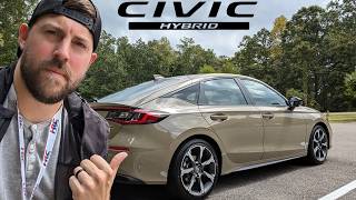 TESTED The 2025 Honda Civic Hatch proves HYBRIDS can be fun to drive RIP Prius [upl. by Dnomhcir]