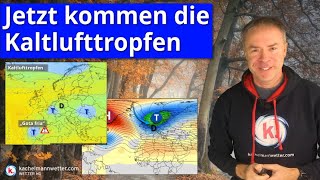 Wetterumstellung quotlightquot  Kaltlufttropfen kommen ins Spiel [upl. by Halsted]