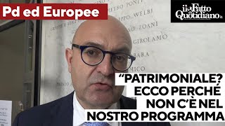 Misiani Pd quotPatrimoniale assente nel programma La prevediamo a livello europeo come SampDquot [upl. by Aerehs]