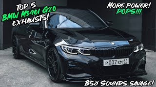 Top 5 BMW M340i G20 Exhausts 2022 [upl. by Rebba]