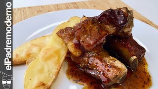 COSTILLAS DE CERDO al horno CON PATATAS Jugosas y tiernas [upl. by Bronny]