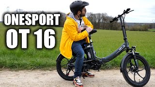 ONESPORT OT16  LE FATBIKE ÉLECTRIQUE VTT TOUT TERRAIN PASSE PARTOUT  Vélo pliant [upl. by Clayson]