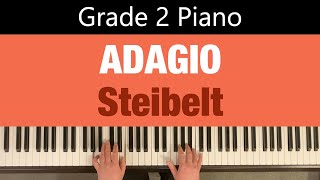 ADAGIO in A minor  from Sonatina in C  Steibelt  Grade 2 Piano [upl. by Rollins]