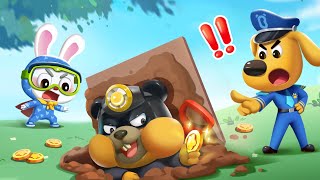 Super Cape Man  Police Cartoon  Sheriff Labrador  Cartoons  Cartoon for Kids  BabyBus [upl. by Nauqaj]