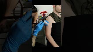 Allergy test on the arm asmr shorts allergy allergytest femaleasmr allergytreatment [upl. by Pincas]