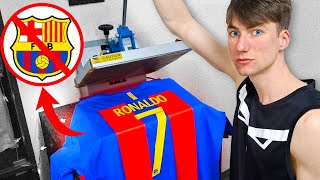 HICE la camiseta PROHIBIDA  Cristiano Ronaldo x Fc Barcelona [upl. by Joiner902]