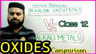 Oxides  Alkali and Alkaline Earth Metals oxides comparison  FSC Class 12 Chapter 2  Urdu [upl. by Ran]