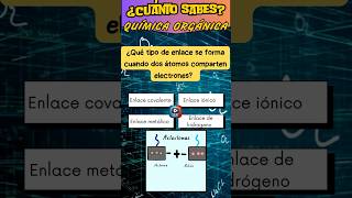 ¿Qué tipo de enlace se forma cuando dos átomos comparten electrones [upl. by Verina77]