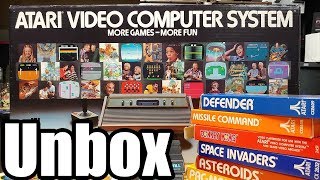 Atari VCS 2600 and Games  Retro Unboxing [upl. by Trocki]