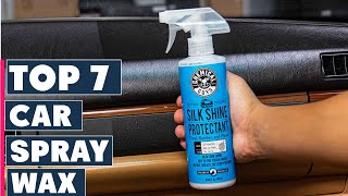 Top 7 Spray Waxes for Ultimate Car Protection [upl. by Esiocnarf]