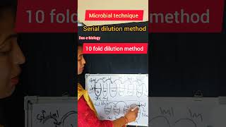 serial dilution method microbiology experiment 10fold dilution method [upl. by Nylarat]