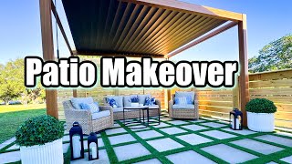 EXTREME PATIO TRANSFORMATION  BACKYARD MAKEOVER [upl. by Ellegna]