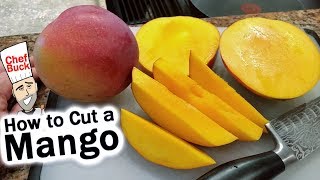 How To Cut A Mango  Easy Mango Smoothie Recipe [upl. by Ahtanaram]