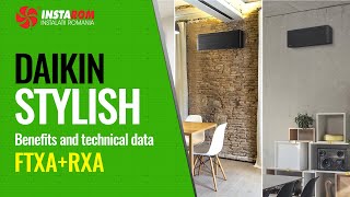 DAIKIN STYLISH Inverter FTXA35  RXA35 12000 Btuh  Design overview functions and specifications [upl. by Anomahs]