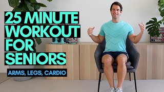 25 Minute Workout For Seniors  Arm Exercises Leg Exercises and Cardio  More Life Health [upl. by Eiliab926]