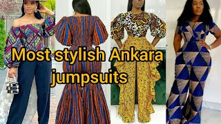 Most stylish Ankara jumpsuits fashion styles  Ankara styles for women [upl. by Assirac569]