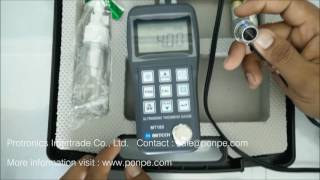 MT180 การใช้งานเครื่องวัดความหนา Thickness Meter [upl. by Aikan]