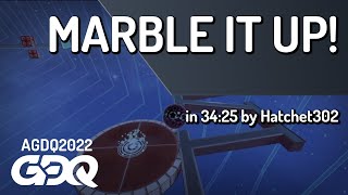 Marble It Up by Hatchet302 in 3425  AGDQ 2022 Online [upl. by Sena]