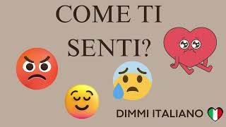 Emotions in Italian  Learn Itallian Vocaulary [upl. by Diskin637]