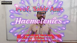 Haematinics D Pharm 1st year Pharmaceutical chemistry chemistry pharmacy Video01 [upl. by Arleyne]