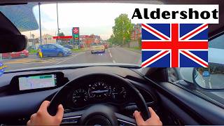 Relaxing POV Drive Through Aldershot  Mazda 3 ASMR Driving  4 Wheel Reel [upl. by Krm]