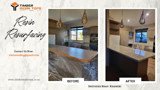 Sparkling White Granite Resin Benchtops Resurfacing [upl. by Madora]