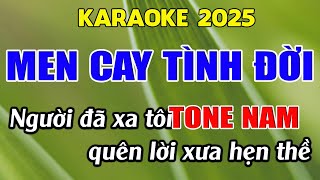 Men Cay Tình Đời Karaoke Tone Nam Karaoke Giang Organ  Beat Mới [upl. by Adnylg]