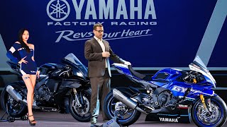 EPIC COMEBACK BY YAMAHA R1  2025 NEW YAMAHA YZFR1 RACING amp R1M GYTR DETAILS LOOK [upl. by Novanod]