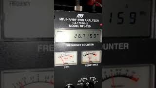 Prueba De Antenna Sirio 827 Con El Analyzer MFJ  259 [upl. by Corinna]