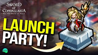 Sword of Convallaria GLOBAL LAUNCH REROLL PARTY Live [upl. by Gove489]