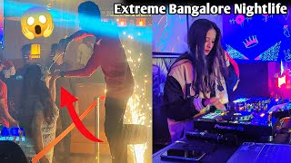 Nightlife in Bangalore MG Road 😱 Lady DJ Playing Music Koramangala nightlife  Dablulifestyle [upl. by Ydnil]