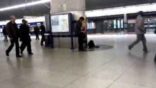 Harmonica busker shreds The Chicken [upl. by Elbag737]