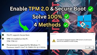 4 Methods to Enable TPM 20 for Windows 11 amp 10  Fix TPM Errors on ASUS amp MSI Motherboards✅✨ [upl. by Arriat502]